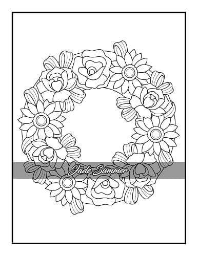 100 Flowers: An Adult Coloring Book with Bouquets, Wreaths, Swirls, Patterns, Decorations, Inspirational Designs, and Much More! thumbnail 56
