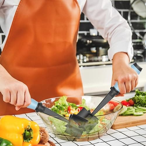 Upgrade Meat Chopper, Heat Resistant Meat Masher for Hamburger Meat, Ground Beef Smasher, Nylon Hamburger Chopper Utensil, Ground Non Stick Mix Chopper, Mix and Chop, Potato Masher Tool（Aqua） thumbnail 2