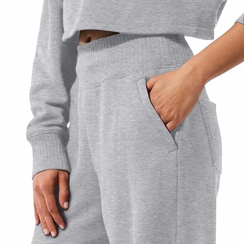 Ikevan Girls Oversized Wide Leg Sweatpants Drawstring Kids Baggy Straight Leg Track Pants Casual Plain Pockets thumbnail 7