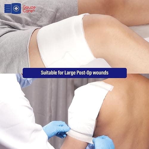 GauzeCare Sterile Abdominal- ABD Combine Pads| 24-Pack, 8x10 Inches| Extra Absorbent & Thick, Individually Wrapped Wound Dressing, First Aid Pads| Surgical-Grade, Nonstick- for Heavy Leakage, Post Op thumbnail 6
