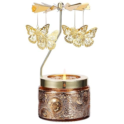 Butterfly Rotating Scented Candle, Gifts for Women Mom Daughter Sister Wife | Birthday Gifts for Women Friendship, Unique Candle Gift for Christmas Anniversary Mothers Day - Image 1