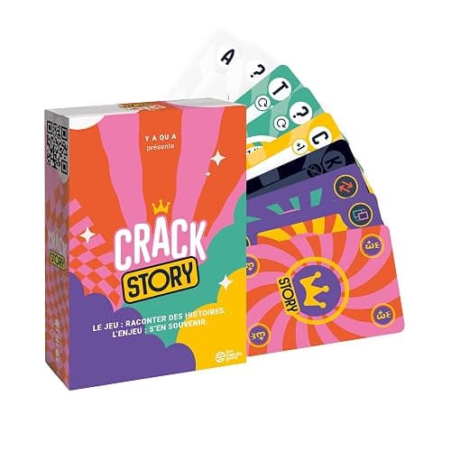 CRACK STORY | Jeu d’Ambiance Drôle et Addictif | Jeu de Société Famille & Adultes | Idée Cadeau Originale pour Noël ou Soirée Entre Amis | 2 à 8 Joueurs | Dès 10 Ans | Français thumbnail 7