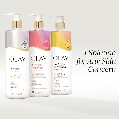 Olay Body Lotion for Women, Firming with Collagen Peptides Serum, Visibly Firmer Skin, 24hr Moisture & Hydration, Fast Absorbing Formula, Vitamin B3 Complex, For All Skin Types, 17 fl oz thumbnail 9