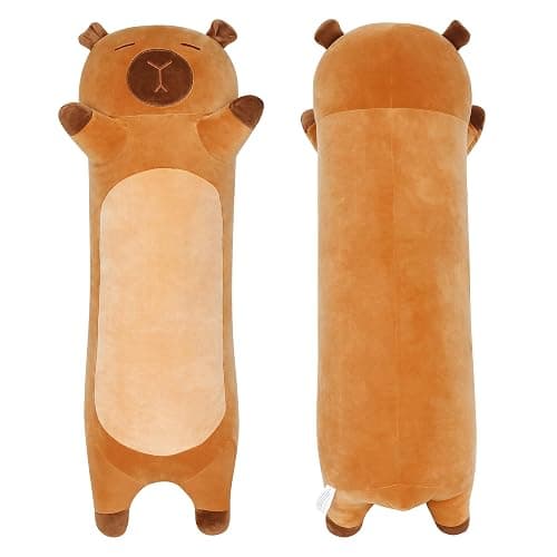 33 ih Cute Capybara Plush, Capybara Stuffed Animal, Long Capibaras Peluches Body Pillow Kawaii Plushies Decor Gifts for Kids Adult Boys Girls - Image 1