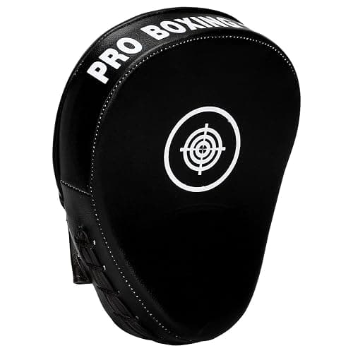 Sparta Focus Pads - Boxing Mitts or Curved Hook and Jab Target Hand Pads - Ideal for MMA, Kickboxing, Martial Arts, Muay Thai, Karate - Ambidextrous, Black thumbnail 3