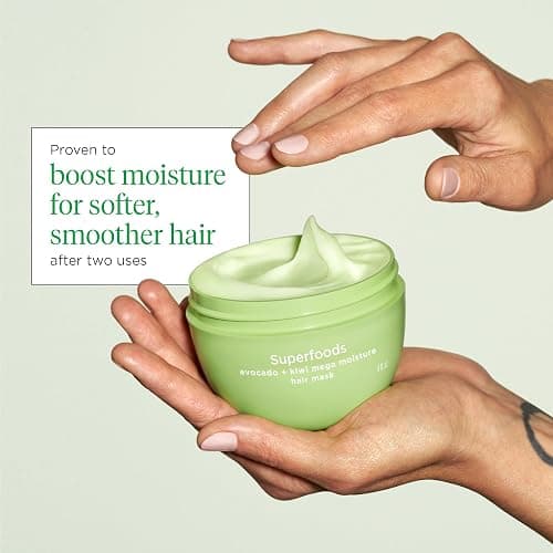 Briogeo Superfoods Avocado + Kiwi Mega Moisture Mask, Protein-Free, Deep Hydration, Enhance Shine, Moisturizing Mask for Dry Hair, Lock In Moisture, Vegan, Cruelty-Free thumbnail 6