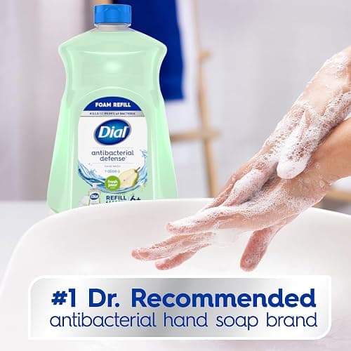 Dial Antibacterial Foaming Hand Soap Refill, Fresh Pear, 52 fl oz thumbnail 3