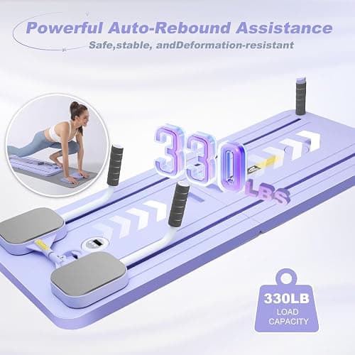 2025 Pilates Reformer Machine - Foldable Multifunctional Abdominal Board for Home Gym, Auto-Rebound Pilates Board for Core, Abdominal Strength & Full Body Workout thumbnail 6