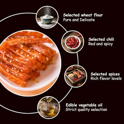 9-Pack 3-Flavor Latiao Spicy Snack Set — Braised & Garlic & Original Flavor thumbnail 6