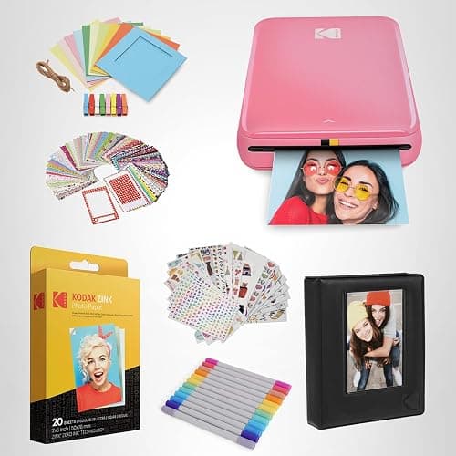 Kodak Step Instant Color Photo Printer with Bluetooth/NFC, ZINK Technology & Kodak App for iOS & Android (Pink) Starter Bundle thumbnail 7