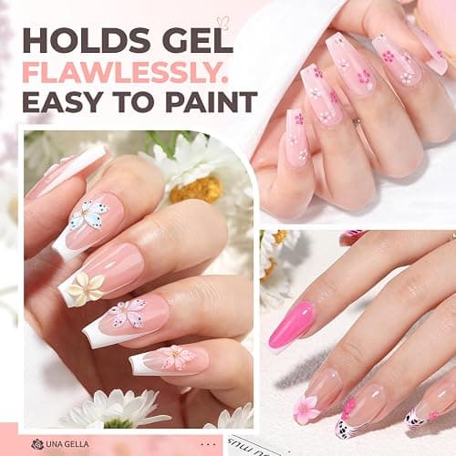 UNA GELLA Coffin Nails Tips 504pcs 12 Sizes, Pre-buffed Soft Gel Nail Tips | Full Cover Medium Coffin Press On Fake Nails for Acrylic False Nails Extension Home DIY Salon Gifts for Women and Girls thumbnail 2