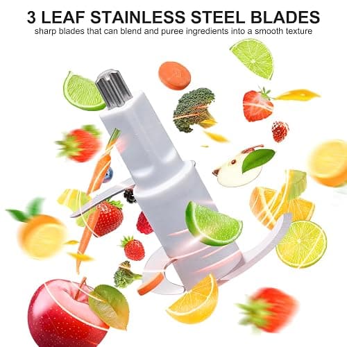 Bear Baby Food Maker, Baby Food Processor Set with Baby Food Containers, Silicone Spoons, Baby Food Puree Blender for Fruit, Vegetable, Meat, Make Fresh and Nutritious Meals for Your Little One thumbnail 5