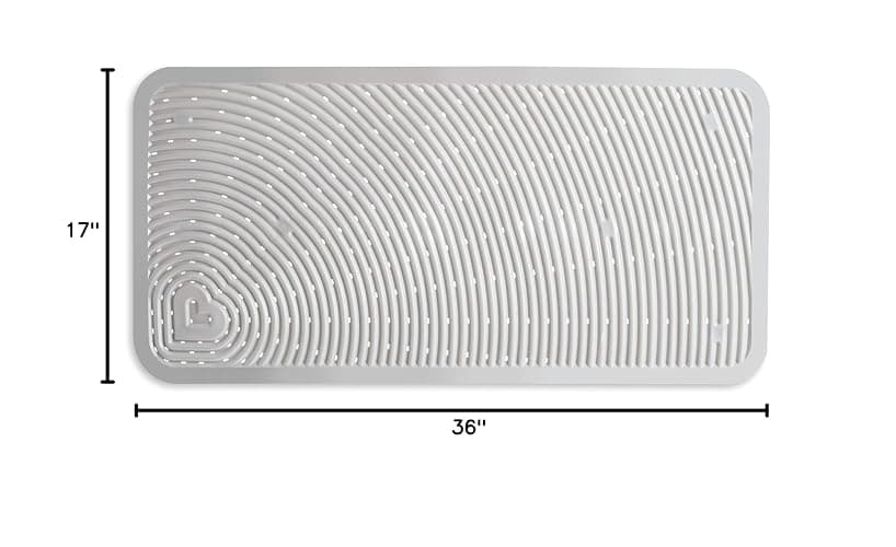 Munchkin Soft Spot Baby Bath Mat for Tub, Cushioned Bathtub Mat for Toddlers and Kids, 36"x17", Grey thumbnail 3
