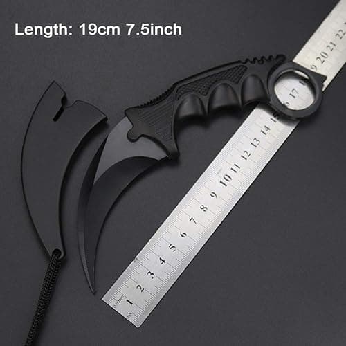 MSGumiho Karambit Knife Trainer - Stainless Steel Practice Training Knife with Sheath for Beginner - 100% Safe Practice Knives Trainer Tool thumbnail 2