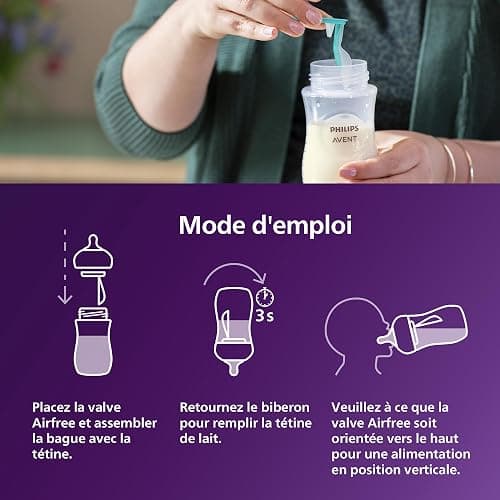 Kit nouveau-né - PHILIPS AVENT - Natural 3.0 AirFree - 2 Biberons 125ml + 2 Biberons 260ml + Sucettes Ultra Douce 0-6M thumbnail 7