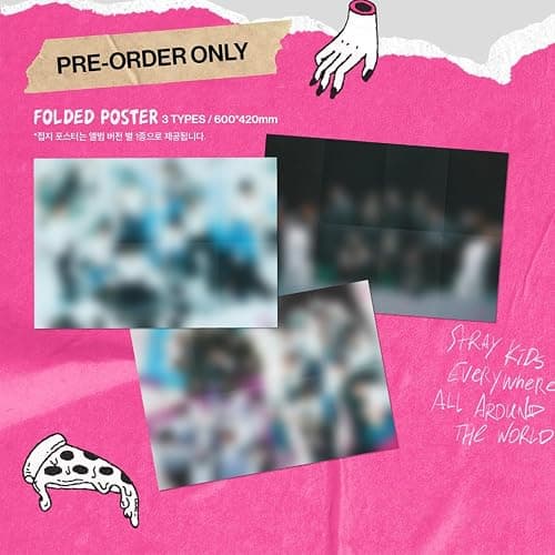 Stray Kids - -Rock-STAR (Strandard - Random Ver.) Photobook + CD-R + Photocard + Panorama Mini Poster + Unit Photocard + Sticker + 2 Pin Badges + 5 Extra Photocards thumbnail 5
