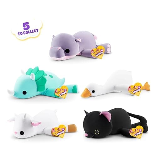 Hug-A-Lumps Triceratops Delilah by ZURU, Large, 4.4 lbs, Cuddly Squishy Weighted Plush, Sleeping Pillow Plush, Stuffed Animal (Triceratops) thumbnail 3