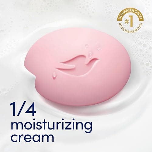 Dove Beauty Bar Soap Pink Rosa, for Soft, Smooth Skin, 6 Bars 3.75 oz | For face, body & hands, Helps cleanse without dryness, With 1/4 moisturizing cream, Sulfate-free thumbnail 4