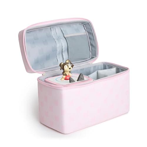 Tonies All-in-One Travel Bag - Sturdy Hard Case for Toniebox 2, Tonieplay Controller, Headphones, and 4 Figurines - Cloud Pink thumbnail 2