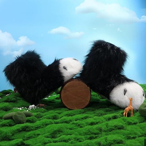 HAOAN Furry Animal Paw Slippers Fuzzy Boots Cat Fox Wolf Bear Claw Shoes Halloween Cosplay Costume Accessories thumbnail 6