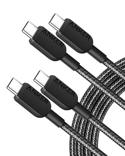 Anker 310 USB C to USB C Cable (6ft, 2 Pack), (60W/3A) Fast Charge for iPhone 17,Samsung Galaxy S22, iPad Pro 2021, iPad mini 6, iPad Air 4, MacBook Pro 2020, Switch (USB 2.0) - Image 1