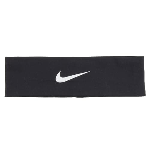 Nike Fury Headband, Black, 2.0(OSFM, Black/White) - Image 1