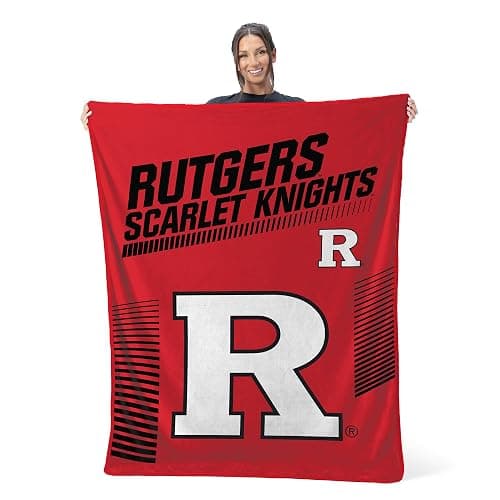 Rutgers Scarlet Knights 60" x 80" NCAA Officially Licensed Bed Blanket – Super Soft Lightweight Fleece Blanket for Game Day, Dorms, Couch, Travel & Tailgating Comfort thumbnail 4