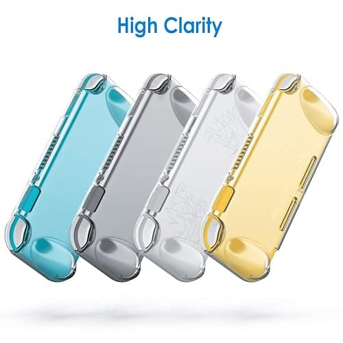 JETech Grip Case for Nintendo Switch Lite, HD Clear | Ergonomic Grip Design, Shock-Absorbing Protection, Anti-Scratch Clear Back, Slim Fit thumbnail 3