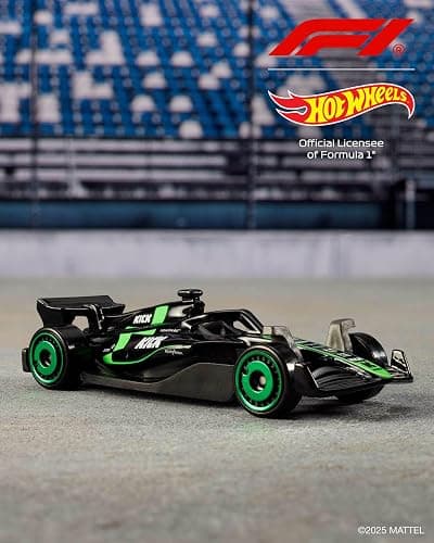 Hot Wheels Toy Cars Formula 1 5-Pack, Set of 5 1:64 Scale Die-Cast Vehicles Featuring F1 Racing Team Decos, Collectible Race Cars, JGF58 thumbnail 5