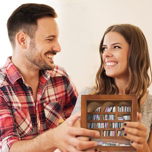 WifePro Anxiety Bookshelf – Mini Books Display for Stress Relief and Fun Decor, Perfect Decorative Miniature Library for Book Lovers, Ideal for Home Decor, Office Décor, and Thoughtful Gift - Walnut thumbnail 7
