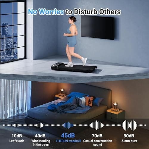 Tapis de Course Portable pour la Maison et Le Bureau, Walking Pad Électrique Moteur 2.5 HP Tapis Roulant 6km/h avec Télécommande, Écran LCD,Capacité 120 KG thumbnail 5