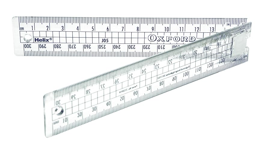 Helix Oxford 30cm Folding Ruler, Oxford Blue thumbnail 2