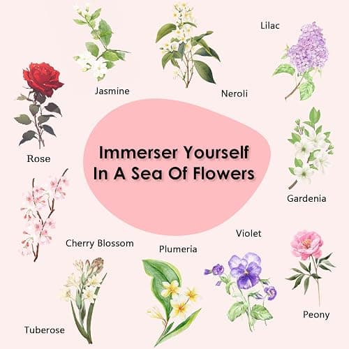 Floral Essential Oils, INWICOPH Flower Fragrance Oil for Candle Making - Rose, Jasmine, Gardenia, Lilac, Plumeria, Peony and More, Aromatherapy Oils for Diffusers for Home thumbnail 3