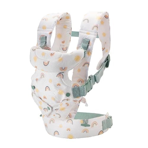 Infantino Flip 4-in-1 Convertible Baby Carrier, Adjustable, Ergonomic Babywearing, Registry Essential, Baby Carrier for Newborn to Toddler, Rainbow thumbnail 10