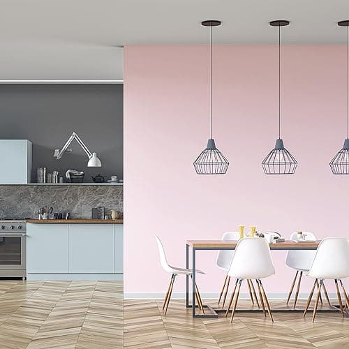 HeloHo Solid Light Pink Wallpaper Matte Textured Peel and Stick Wallpaper 118"X15.7" Modern Self Adhesive Removable Wall Paper Waterproof Contact Paper for Living Room Bedroom Decor thumbnail 9