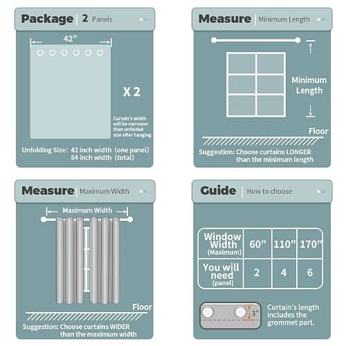 BGment Kids Blackout Curtains for Boys Bedroom, Star Curtains Thermal Insulated Grommet Window Drapes for Nursery, Set of 2 Panels (42 x 63 Inch, Navy Blue) thumbnail 6