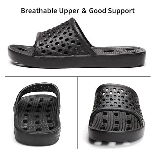 Xomiboe Shower Shoes Men Quick Drying Women Shower Sandals Non-Slip Comfortable House Slippers Bathroom Hotel Flip Flops Slides With Students Gym thumbnail 5