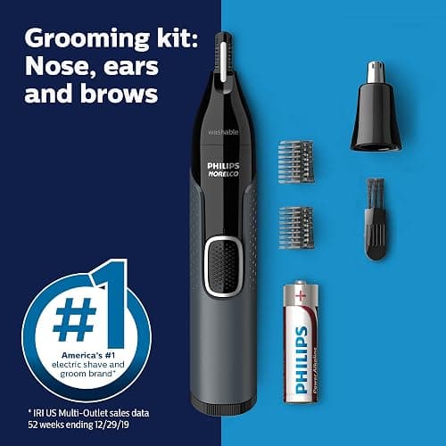 Norelco Philips Nose Trimmer 3000, for Nose, Ears Eyebrows, NT3600/62 thumbnail 6