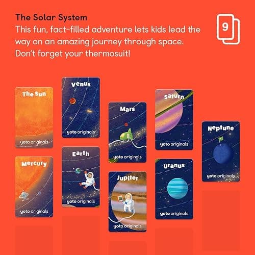 Yoto The Solar System – 9 Kids Audiobook Cards for Use with Player & Mini All-in-1 Audio Device, Educational Screen-Free Listening with Fun Stories for Learning & Interactive Quizzes, Ages 6+ thumbnail 4