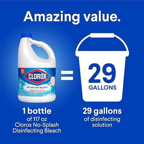 Clorox No Splash Bleach, 117 Fluid Ounces (Package May Vary) thumbnail 7