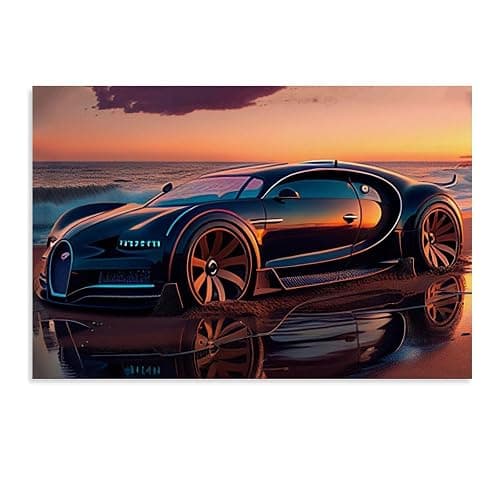 Corato Bugatti Car Posters For Walls Vintage Racing Car Canvas Prints For Home Decor Office Decor CUnframe-style 18x12inch(45x30cm) - Image 1