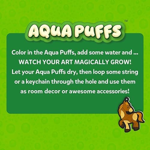 Skillmatics Aqua Puffs Animals, Art & Craft, Paint by Number, Gift for Kids | DIY Puffy Keychains, Screen-Free, Mess-Free Activity, Travel & Creative Kit for Girls & Boys Ages 4, 5, 6, 7, 8, 9, 10 thumbnail 9