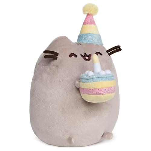 GUND Pusheen Birthday Cake Snackable 9.5-Inch Plush Toy for Ages 8+ | Inspires Fun Character Roleplay and Creative Storytelling; Comforting Collectible Birthday Gift for Fans and Collectors thumbnail 3