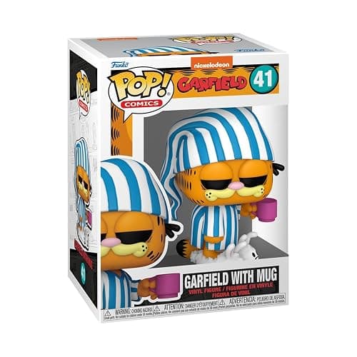 Funko POP! Comics: Garfield– Garfield with Mug - Collectable Vinyl Figure - Gift Idea - Official Merchandise - for Kids & Adults - Cartoons Fans - Model Figure for Collectors and Display - Image 1