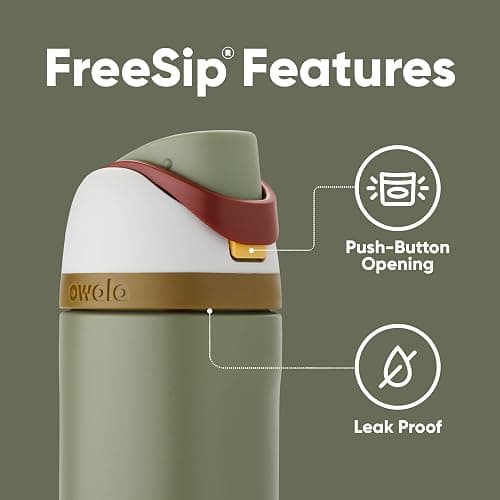 Owala Star Wars FreeSip Insulated Stainless Steel Water Bottle with Straw for Sports and Travel, BPA-Free, 24-Ounce, Boba Fett thumbnail 4