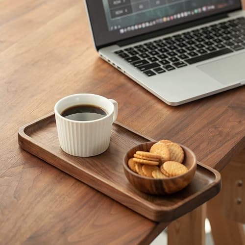 muso wood Petit plateau de service en bois de noyer - Rectangulaire - 30 x 13 cm - Plateau de service thumbnail 6
