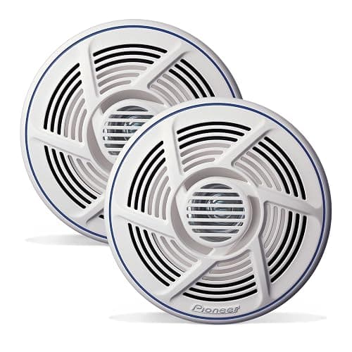 Pioneer TS-MR1600 6.5” Speakers (Pair) – 100W Max, Water-Resistant + UV-Protected, Built for Boats, UTV, ATV, SXS, Outdoor, Marine, All Purpose Speakers - 6.5" Marine Coaxial - 100W - Image 1
