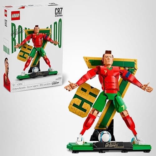 LEGO Editions Cristiano Ronaldo – Soccer Legend - Building Set for Boys & Girls, Ages 12+ - Collectible Soccer Gift with Plaque - Kids Bedroom or Shelf Decor - 43016 thumbnail 8
