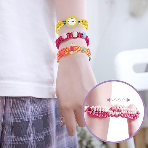 QXHOL Friendship Bracelet Making Kit for Girls - Arts Crafts for Kids String Bracelets Maker Set - Best Birthday Gift Ideas for 8-12 Year Old Girl & Popular Toys Ages 6 7 9 10 11, 8-13 yr Old thumbnail 6