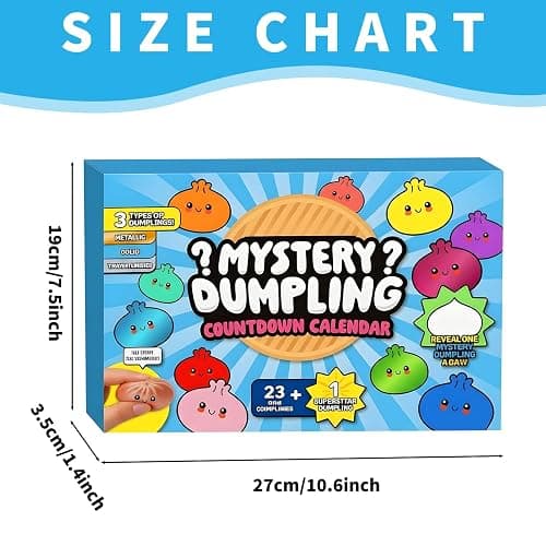 Fanskaty 24Pcs Dumpling Mystery Box,Dumplings Squeeze Stress Balls for Adults,Soft and Squeezable Stress-Relieving Dough, Birthday Gifts (24Pcs-A) thumbnail 3